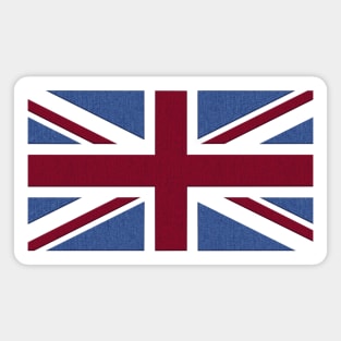 Denim style Union Flag (UK, Britain, British) Magnet